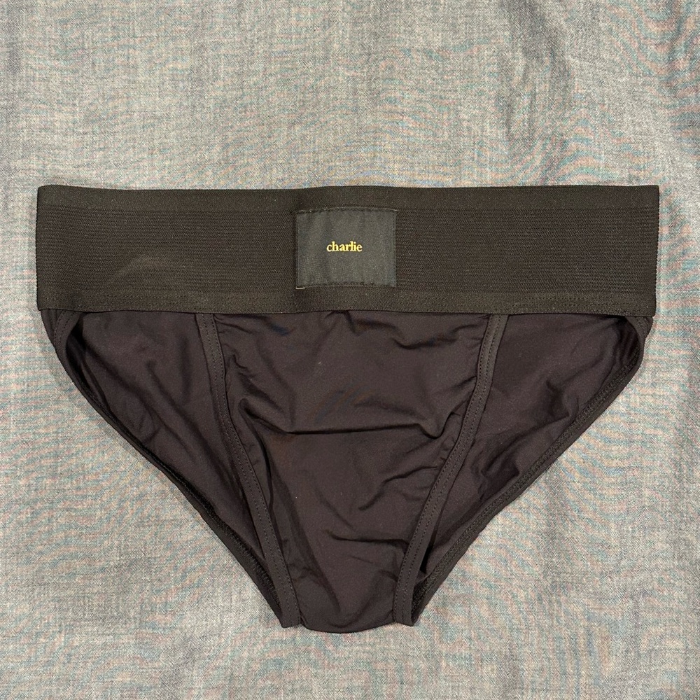 Charlie Vintage Noir Pro Sport Brief Black size Small